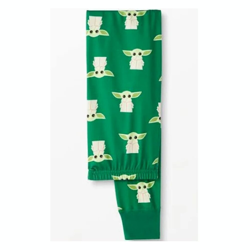 Hanna Andersson Adult Unisex Star Wars Christmas Holiday Grogu Pajama Pants